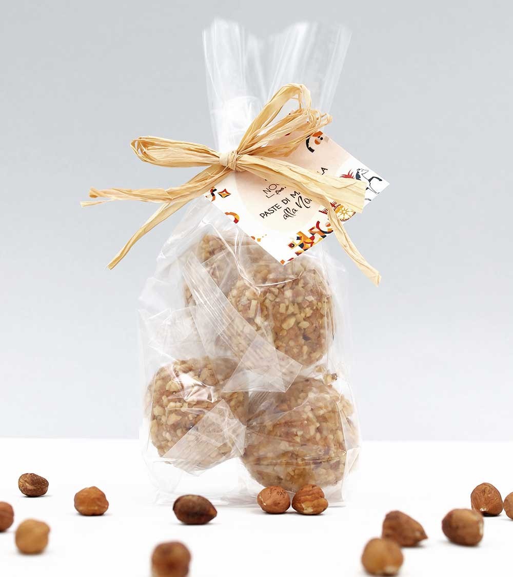 Pâtes d'amandes aux noisettes | Enveloppe avec flocons 150g