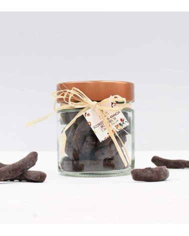 Nero d'Arancia - Sicilian orange peels covered with extra fine dark chocolate | Jar 100g