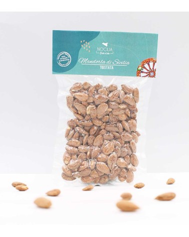 Roasted Sicilian almonds| Vacuum-packed bag 150g