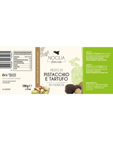 Pesto de pistaches à la truffe Nebrodi | 190g